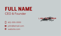 Horror Brush Wordmark Business Card Image Preview
