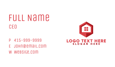 Realtor Geometric House Business Card Image Preview