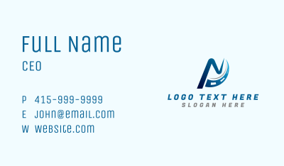  Driveway Road Letter N Business Card Image Preview