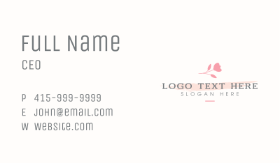 Natural Flower Beauty Business Card Image Preview