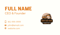 Industrial Construction Excavator Business Card Image Preview