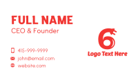 Red Six Plug Business Card Design