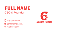 Red Six Plug Business Card Image Preview