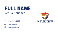 Security Check Shield Business Card Design