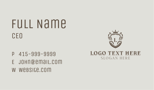 Royalty Crown Hotel Business Card Design Image Preview