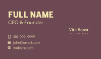 Generic Luxury Wordmark Business Card Image Preview