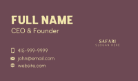 Generic Luxury Wordmark Business Card Image Preview