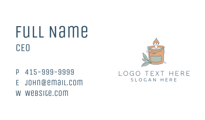 Scented Candle Fire Business Card Image Preview