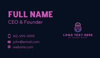 Keyhole Security Padlock Business Card Preview