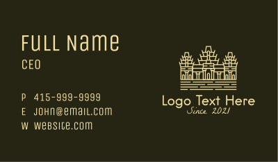 Angkor Wat Temple  Business Card Image Preview