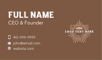 Brown Sunray Business Business Card Image Preview