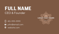 Brown Sunray Business Business Card Preview