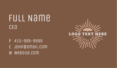 Brown Sunray Business Business Card Image Preview