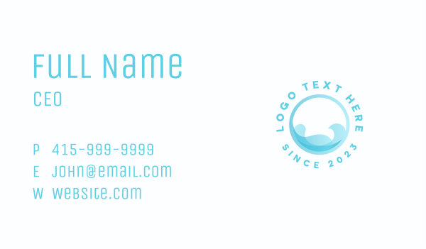 Business Startup Wave Business Card Design Image Preview