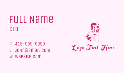 Woman Sexy Lingerie Business Card Image Preview