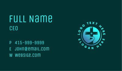 Religion Path Crucifix Business Card Image Preview