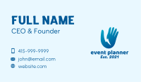 Blue Electric Hand Business Card Image Preview