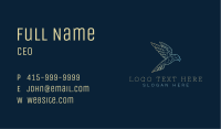 Geometric Flying Bird Business Card Image Preview