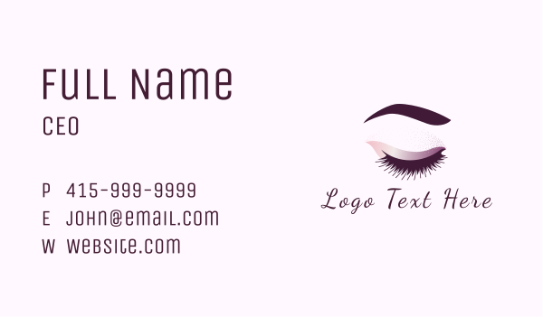 Beauty Eyeliner Makeup Business Card Design Image Preview
