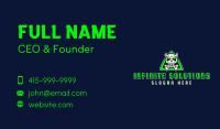 Toxic Demon Skull Gaming Business Card Design