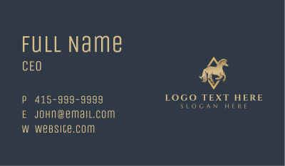 Premium Equine Horse Business Card Image Preview