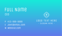Abstract Wreath Lettermark Business Card Image Preview