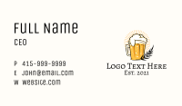 Beer Glass Cartoon  Business Card Image Preview