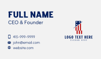 American Flag Banner Business Card Preview