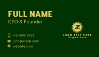 Gold Tailors Lettermark Business Card Design