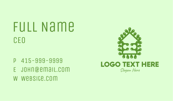 Eco Friendly Realty Business Card Design Image Preview
