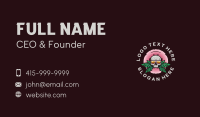 Summer Tropical Skull Business Card Preview