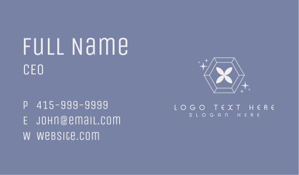 Elegant Pendant Jewelry Business Card Design Image Preview