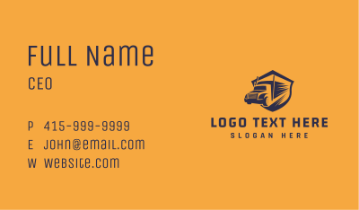 Fast Freight Truck Business Card Image Preview