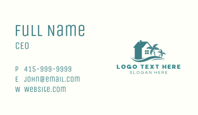 Beach House Wave Resort Business Card Image Preview