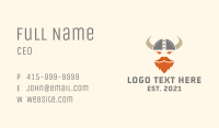 Viking Warrior Character  Business Card Image Preview
