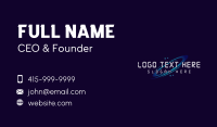 Futuristic Digital Software Business Card Design