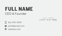 Generic Brand Wordmark Business Card Image Preview