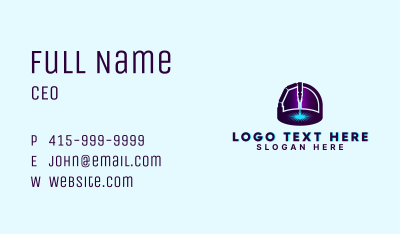 Industrial Laser Machinery Business Card Image Preview