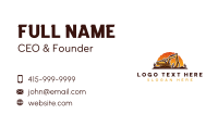 Heavy Duty Excavator Construction Business Card Image Preview