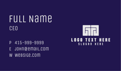 Tech Letter G Badge Business Card Image Preview