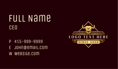 Buffalo Ranch Barn Business Card Image Preview