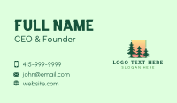 Pine Tree Forest Business Card Image Preview