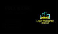 Neon City Taxi  Business Card Image Preview