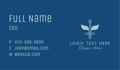 Natural Leaf Acupuncture Business Card Image Preview