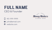 Classic Stylish Wordmark Business Card Image Preview