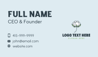 Floral Cotton Plant Business Card Preview
