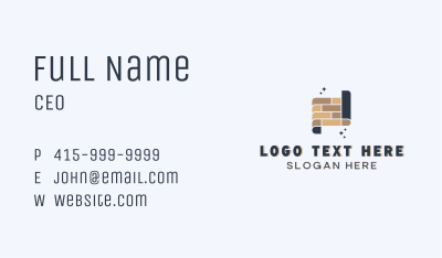 Brick Pattern Tiling Business Card Image Preview