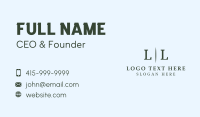 Line Letter Business Business Card Preview