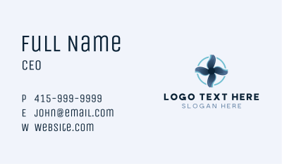 Propeller Wind HVAC Business Card Image Preview