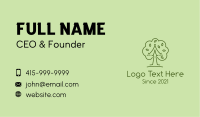 Leafy Wellness Tree  Business Card Image Preview